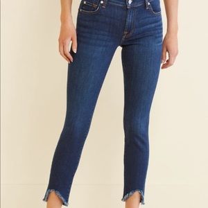 7 For All Mankind Ankle Skinny with Wave Hem